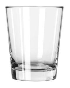 DOF Glass Empty on white background
